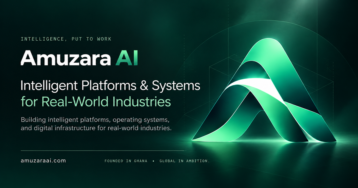 Amuzara AI — Intelligent Platforms & Systems for Real-World Industries